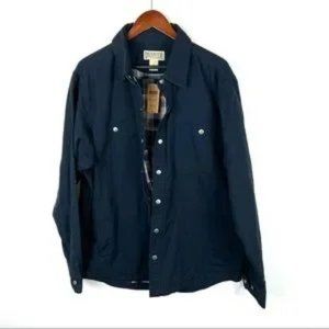 Duluth Trading Co Flannel Lined Shirt Jacket